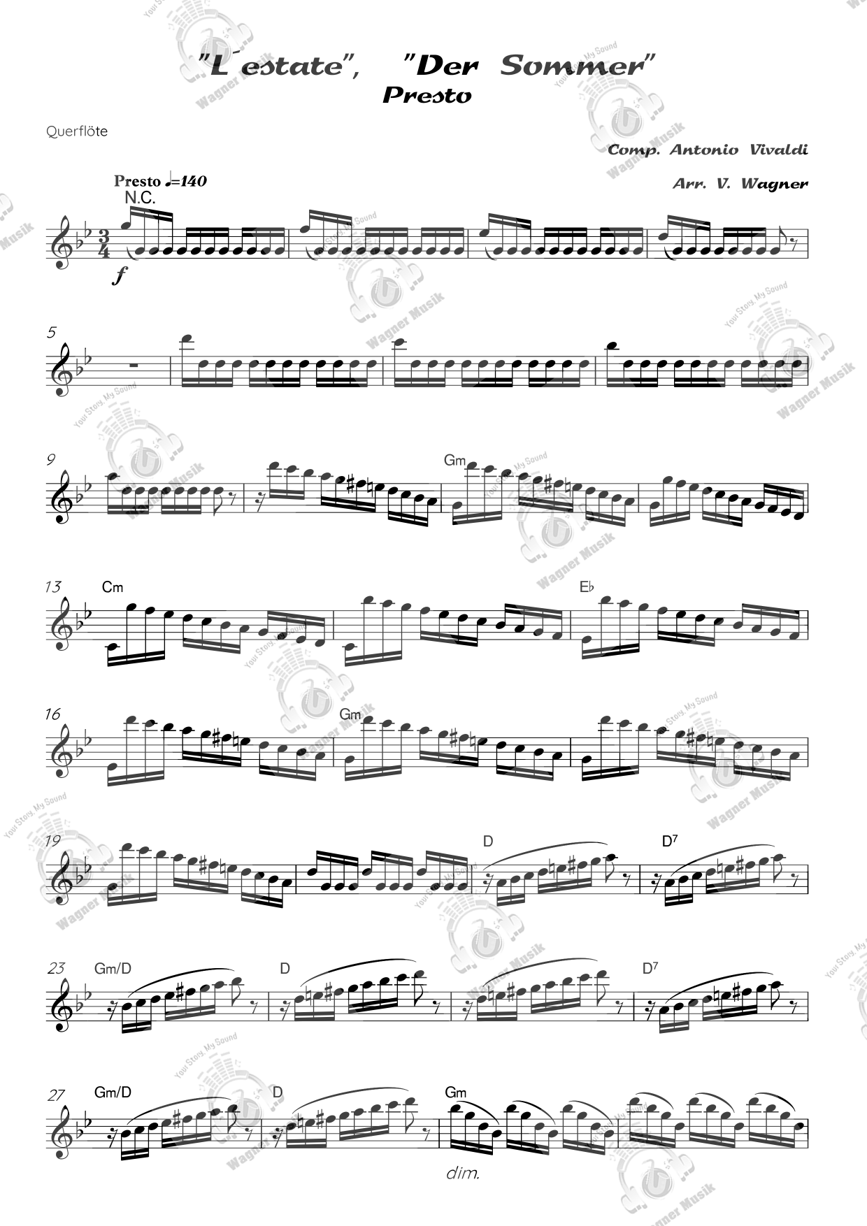 Noten - Der Sommer