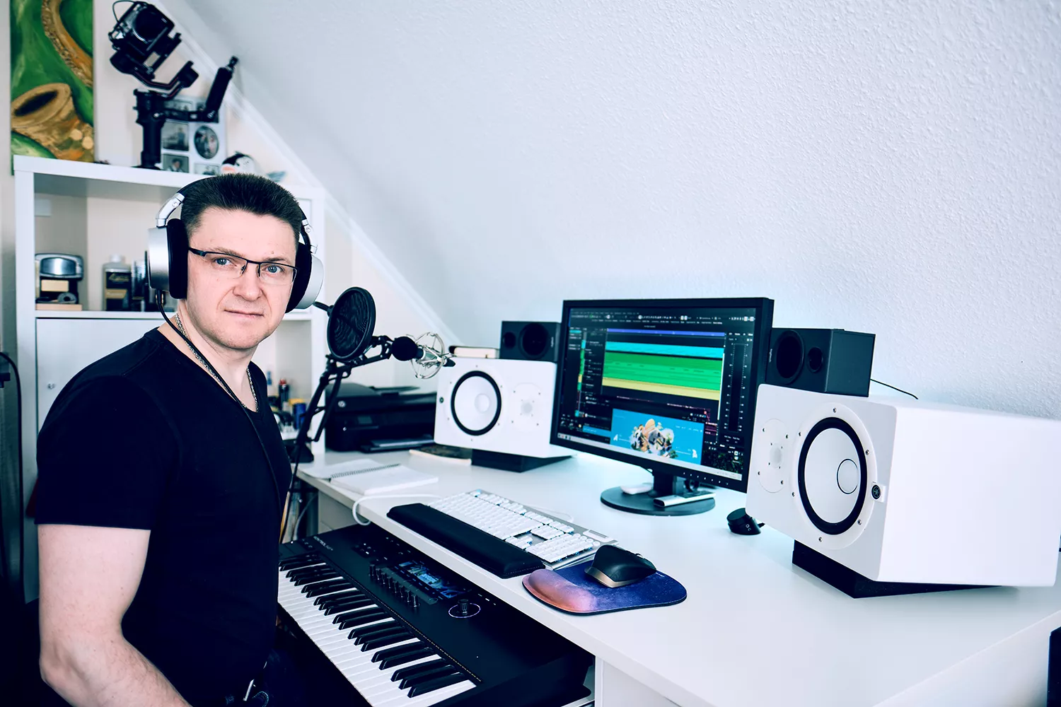 Viktor in seinem Studio